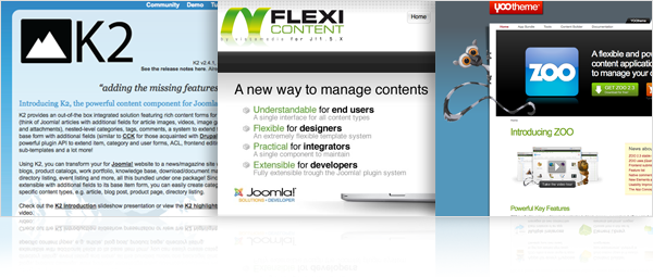 cck-k2-flexicontent-zoo-joomla