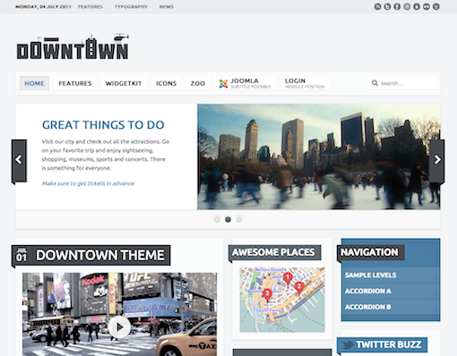 YooTheme Downtown Joomla template