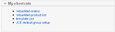 my-shortcuts-joomla-backend