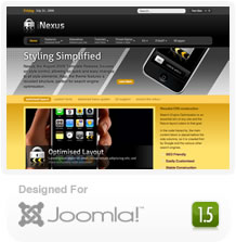 Nexus - August 2009 template from RocketTheme