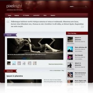 pixeleight Joomla Bamboo template