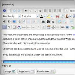 How to disable the Joomla editor buttons