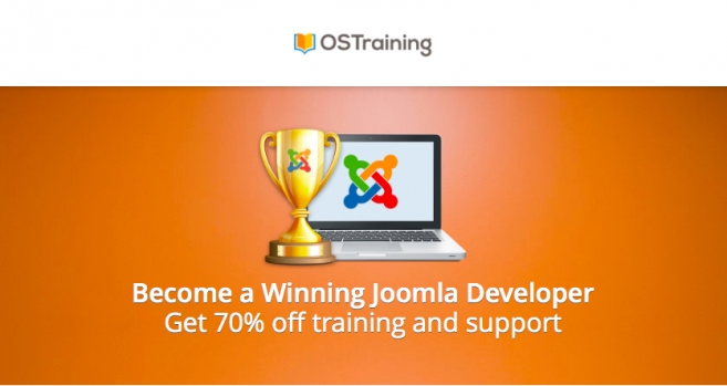 OSTraining offering 70% off on Joomla Developer Training